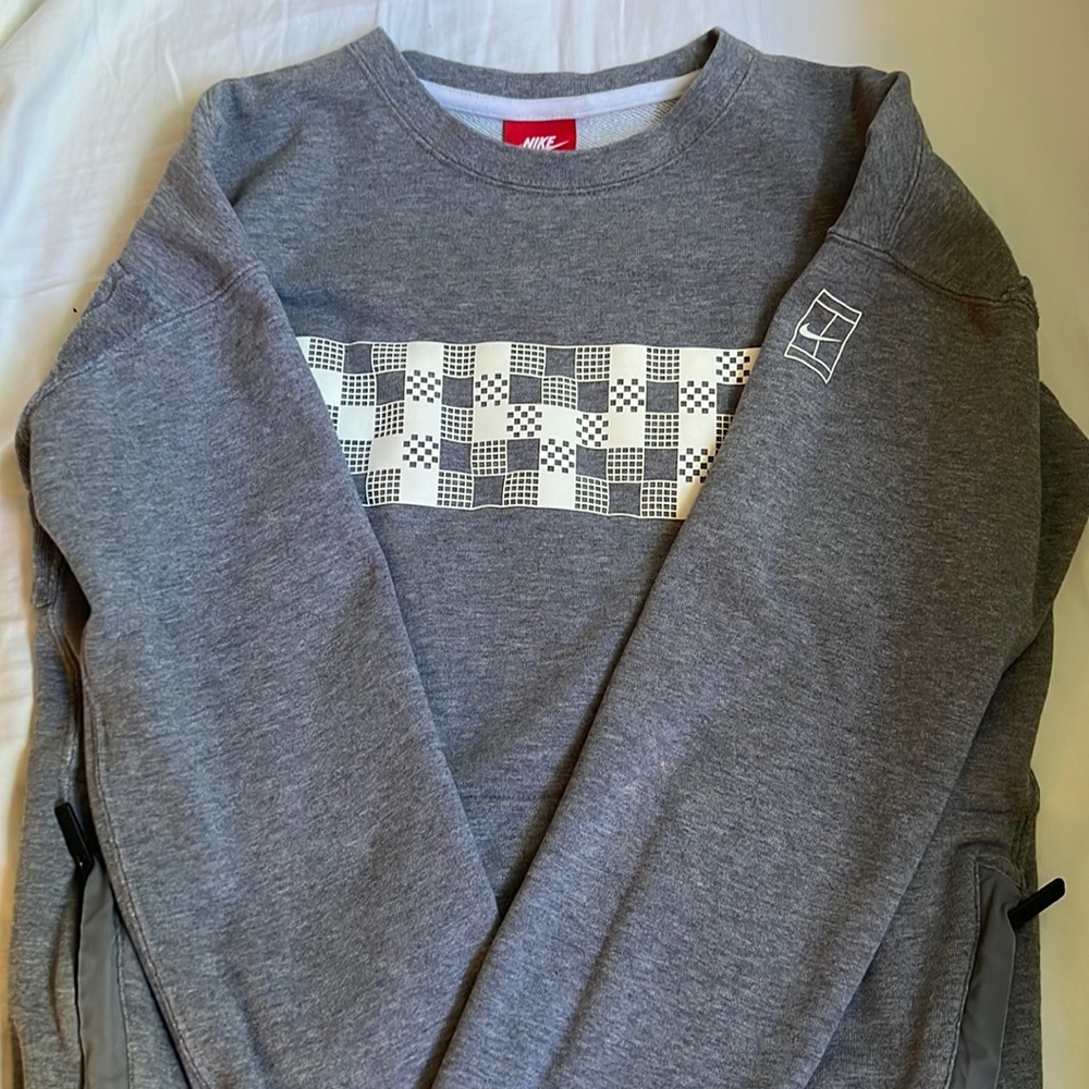 Gray Nike sweatshirt